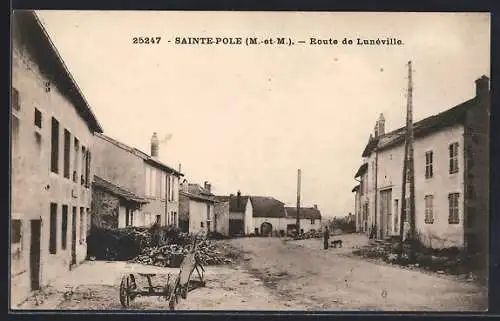 AK Sainte-Pole, Route de Lunéville