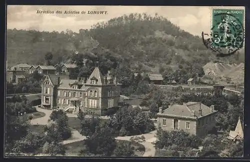 AK Longwy, Direction des Aciéries et paysage environnant