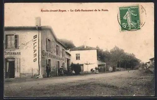 AK Roville-devant-Bayon, Le Café-Restaurant de la Poste