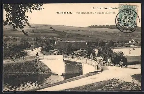 AK Villey-le-Sec, Vue générale de la Vallée de la Moselle