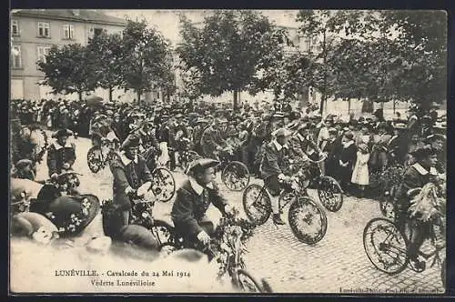 AK Lunéville, Cavalcade du 24 Mai 1914, Vedette Lunévilloise