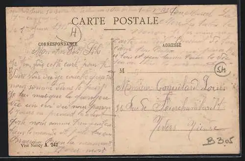 AK Laneuveville-aux-Bois, Vue intérieure avec enfants jouant dans la rue