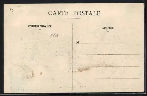 AK Létricourt, Place de l`Église pendant la Guerre 1914-1915