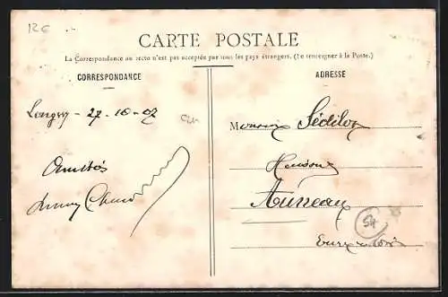 AK Laroche-sous-Montigny, Vue de l`usine et de la cheminée industrielle