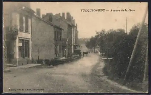 AK Tucquegnieux, Avenue de la Gare