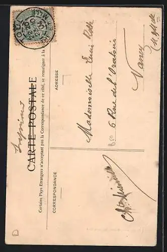 AK Toul, La Rue Gambetta avec l`Hôtel-Café de la Comédie et passants