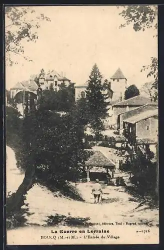 AK Boucq, L`Entrée du Village en Lorraine