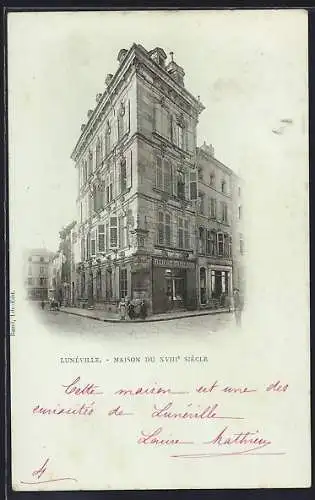 AK Lunéville, Maison du XVIIIe siècle