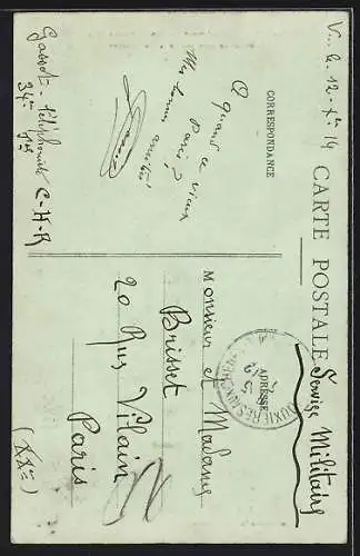 AK Nancy, Intérieur de cour après le bombardement des 9-10 Septembre 1914