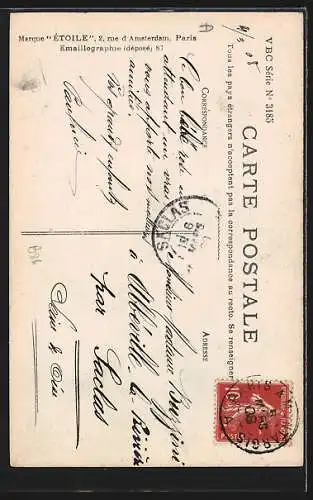 AK Junges Mädchen mit einem Korb Weintrauben am Fenster, Fotomontage