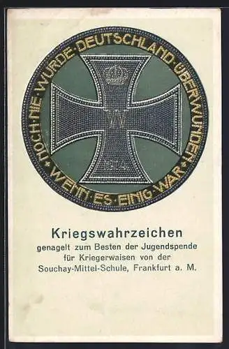 AK Frankfurt-Sachsenhausen, Nagelung für Kriegerwaisen der Souchay-Schule (Holbeinschule), Textorstrasse