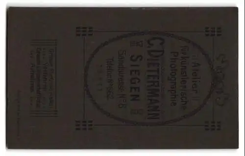 Fotografie C. Dietermann, Siegen, Sandstrasse 8, Elegantes Paarporträt
