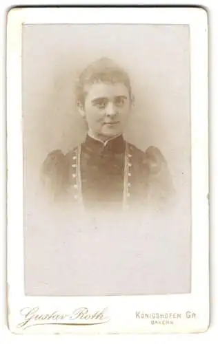 Fotografie Gustav Roth, Königshofen, Bayern, Portrait einer jungen Frau