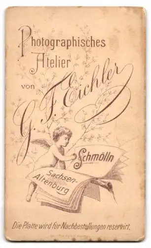 Fotografie G. F. Eichler, Schmölln, Portrait einer jungen Frau