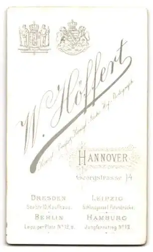 Fotografie W. Höffert, Hannover, Georgstrasse 14, Kinderporträt