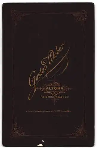 Fotografie Gustav Weber, Altona, Reichenstrasse 29, Drei Jungen in Matrosenanzügen