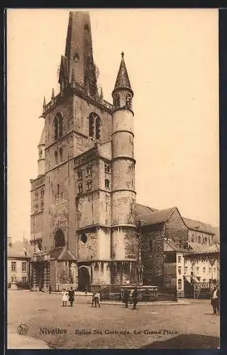 AK Nivelles, Eglise Ste Gertrude, La Grand`Place