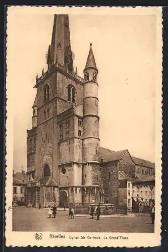 AK Nivelles, Eglise Ste Gertrude, La Grand`Place