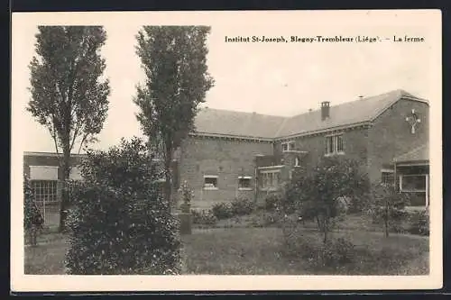 AK Blegny-Trembleur /Liège, Institut St-Joseph, La ferme