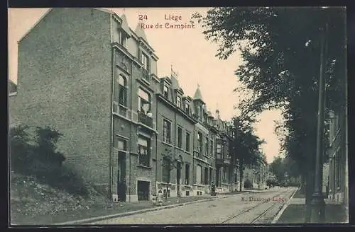 AK Liège, Rue de Campine, Strassenpartie