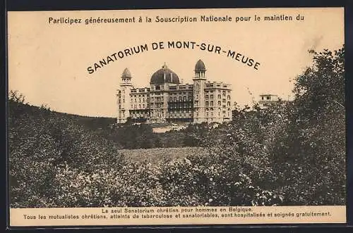 AK Mont-sur-Meuse, Sanatorium