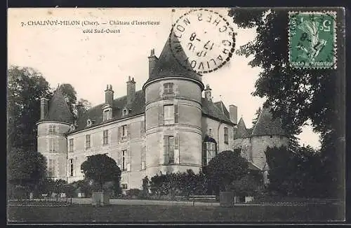 AK Chalivoy-Milon, Château d`Isserlieux côté Sud-Ouest