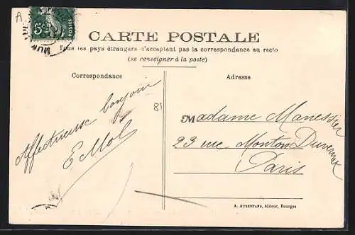 AK St-Florent-sur-Cher, Le Château, côté Sud-Ouest, et Chapelle