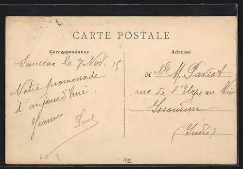 AK Saint-Satur, Vue générale avec viaduc et paysage champêtre