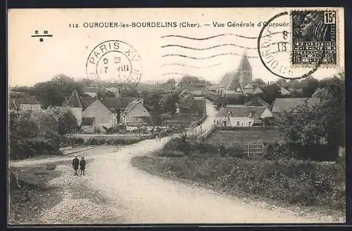 AK Ourouer-les-Bourdelins, Vue générale du village