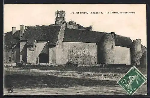 AK Sagonne, Le Château, vue extérieure