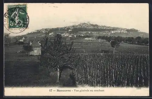 AK Sancerre, Vue générale au couchant