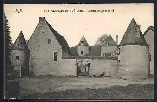 AK Saint-Germain-du-Puy, Château de Villemenard