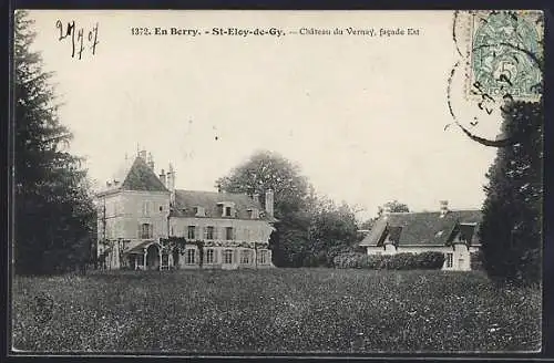 AK Saint-Eloy-de-Gy, Château du Vernay, facade Est