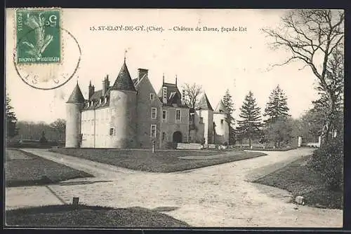 AK St-Eloy-de-Gy, Château de Dame, facade Est