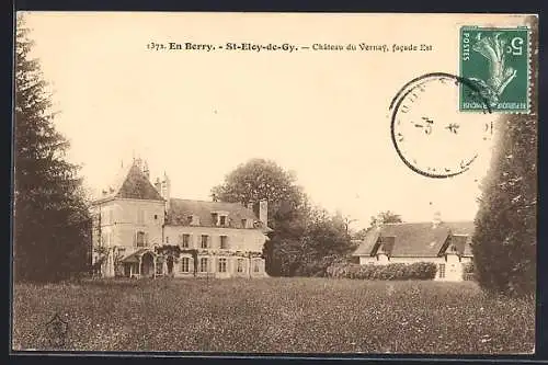 AK Saint-Eloy-de-Gy, Château du Vernay, facade Est