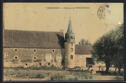 AK Nérondes, Château de Verrières