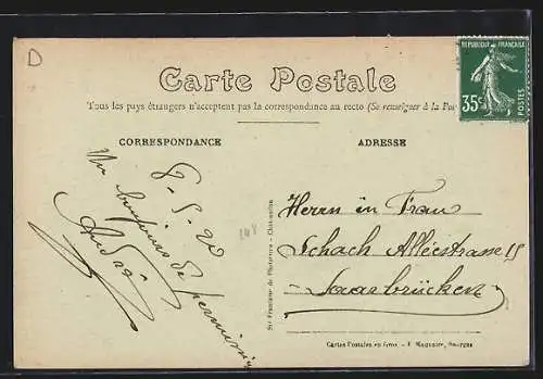 AK Neuilly-en-Dun, Château de Laumoy et route de Sancoins