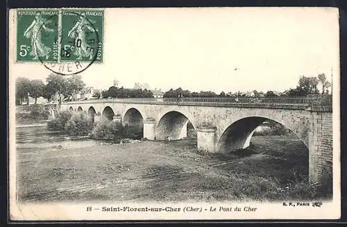 AK Saint-Florent-sur-Cher, Le Pont du Cher