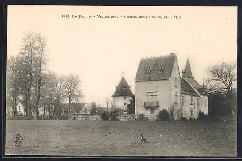 AK Veaugues, Château des Porteaux, vue de l`Est