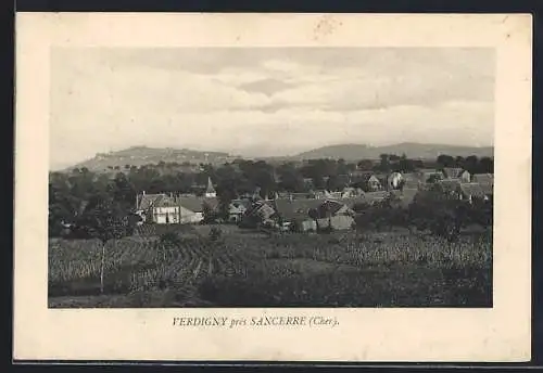 AK Verdigny, Vue du village près de Sancerre (Cher)