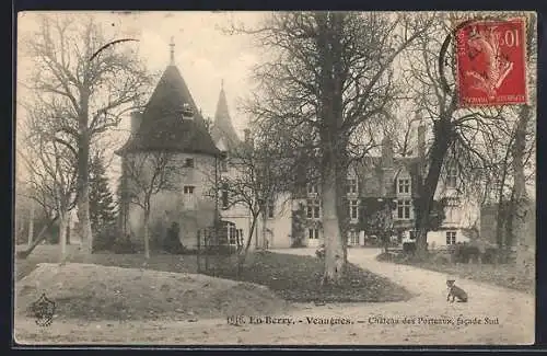 AK Veaugues, Château des Porteaux, facade sud