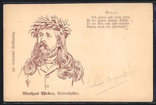 AK Der Berliner Reformdichter Mathias Weber