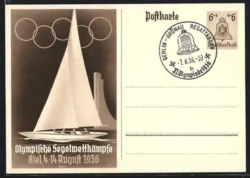 AK Kiel, Olympische Segelwettkämpfe, August 1936 15+10