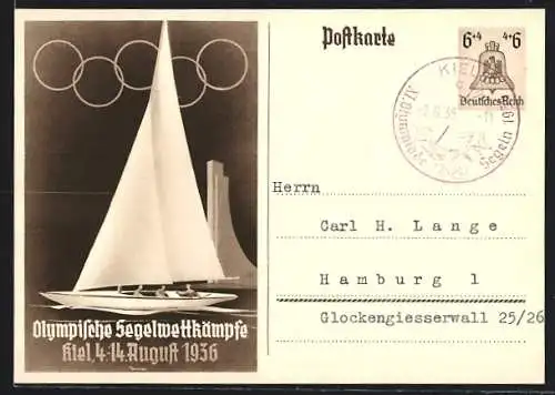 AK Kiel, Olympische Segelwettkämpfe, August 1936 15+10