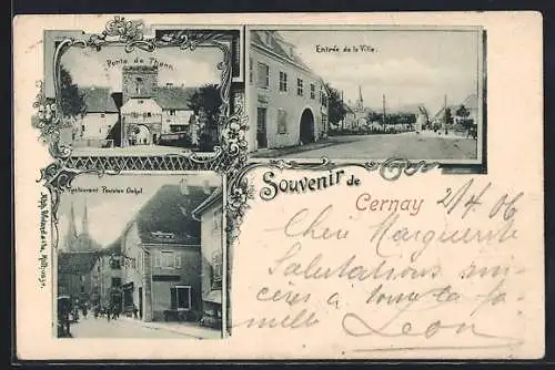 AK Cernay, Restaurant Pasteten Onkel, Entrée de la Ville, Porte de Thann