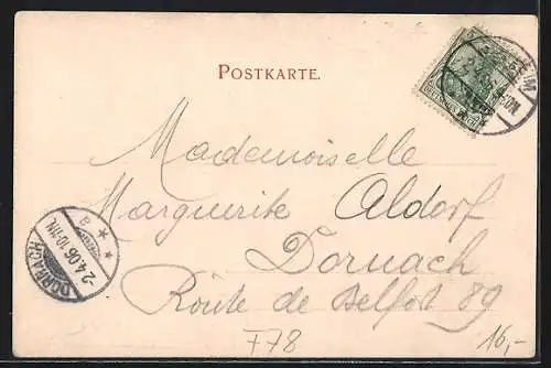 AK Cernay, Restaurant Pasteten Onkel, Entrée de la Ville, Porte de Thann