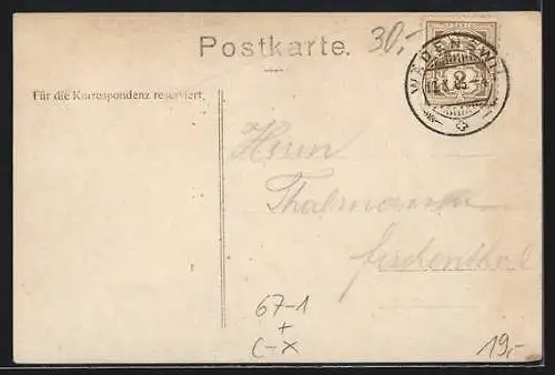 AK Wädenswil, Gewerbeausstellung 1905, Konzert im alten Gasthaus z. Sonne