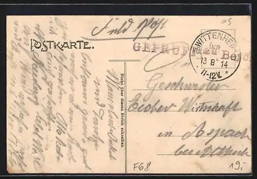 AK Ruelisheim, Gasthaus zum weissen Pferd, Bes. Alfonse Maurer, Gemeindehaus