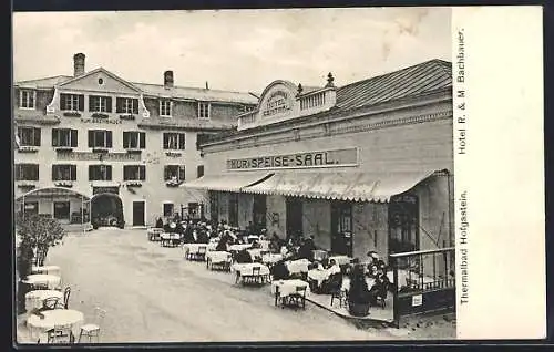 AK Hofgastein, Hotel R. & M. Bachbauer, Kur-Speise-Saal