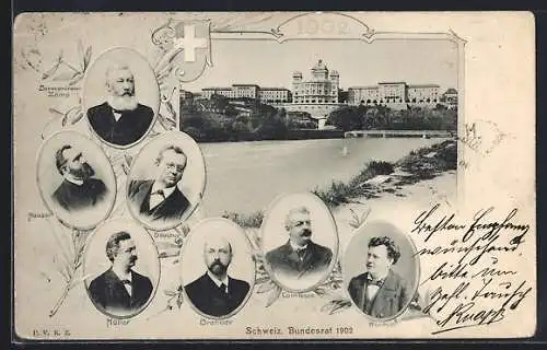 AK Bern, Schweizer Bundesrat 1902, Bundespräsident Zemp